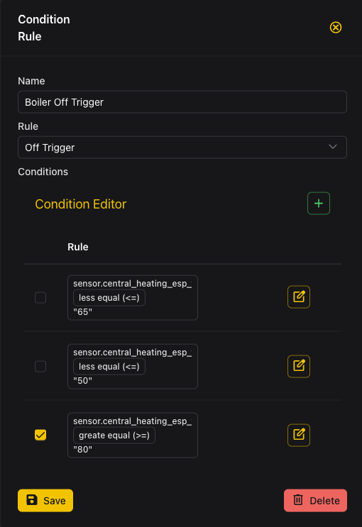 Condition Rule Screenshot