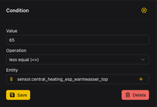 Condition Screenshot